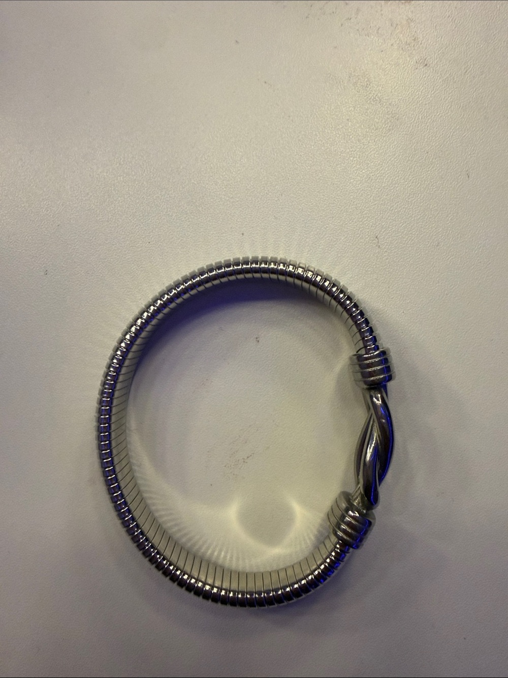 Twisted Snake Chain Silver Bracelet